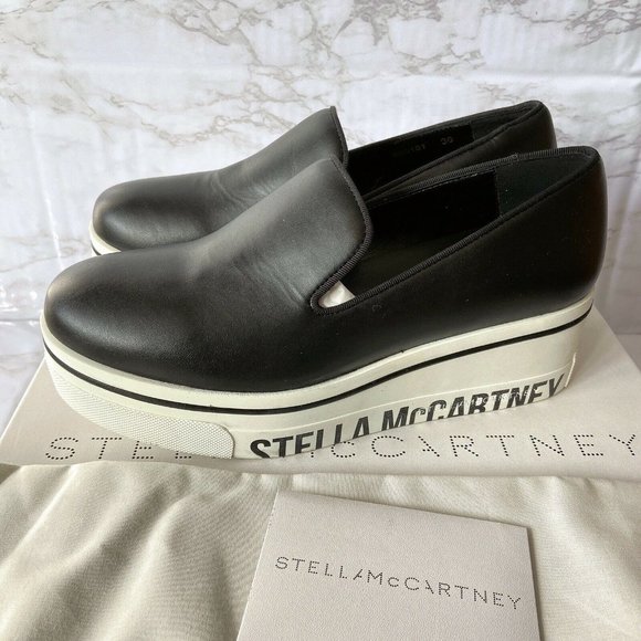 Stella McCartney Binx Logo Platform Slip On SneakerBlack EU 38 US 8 $525 - Picture 3 of 7